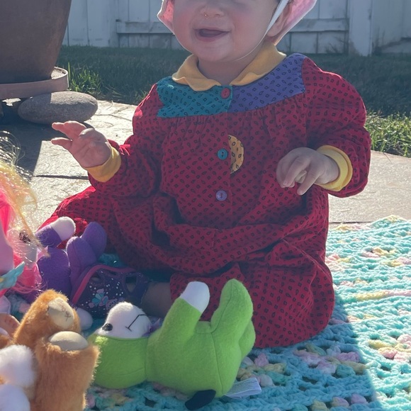 Vintage Todder 2 Colorblock Clowncore Romper 100% cotton Mousefeathers Jumpsuit - Picture 11 of 12